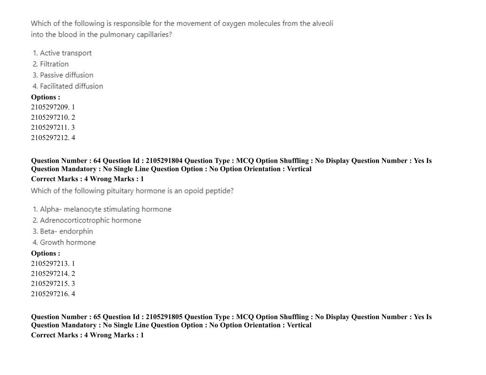 ICAR AIEEA PG 2020 ANIMAL BIOTECHNOLOGY Question Paper - Page 37