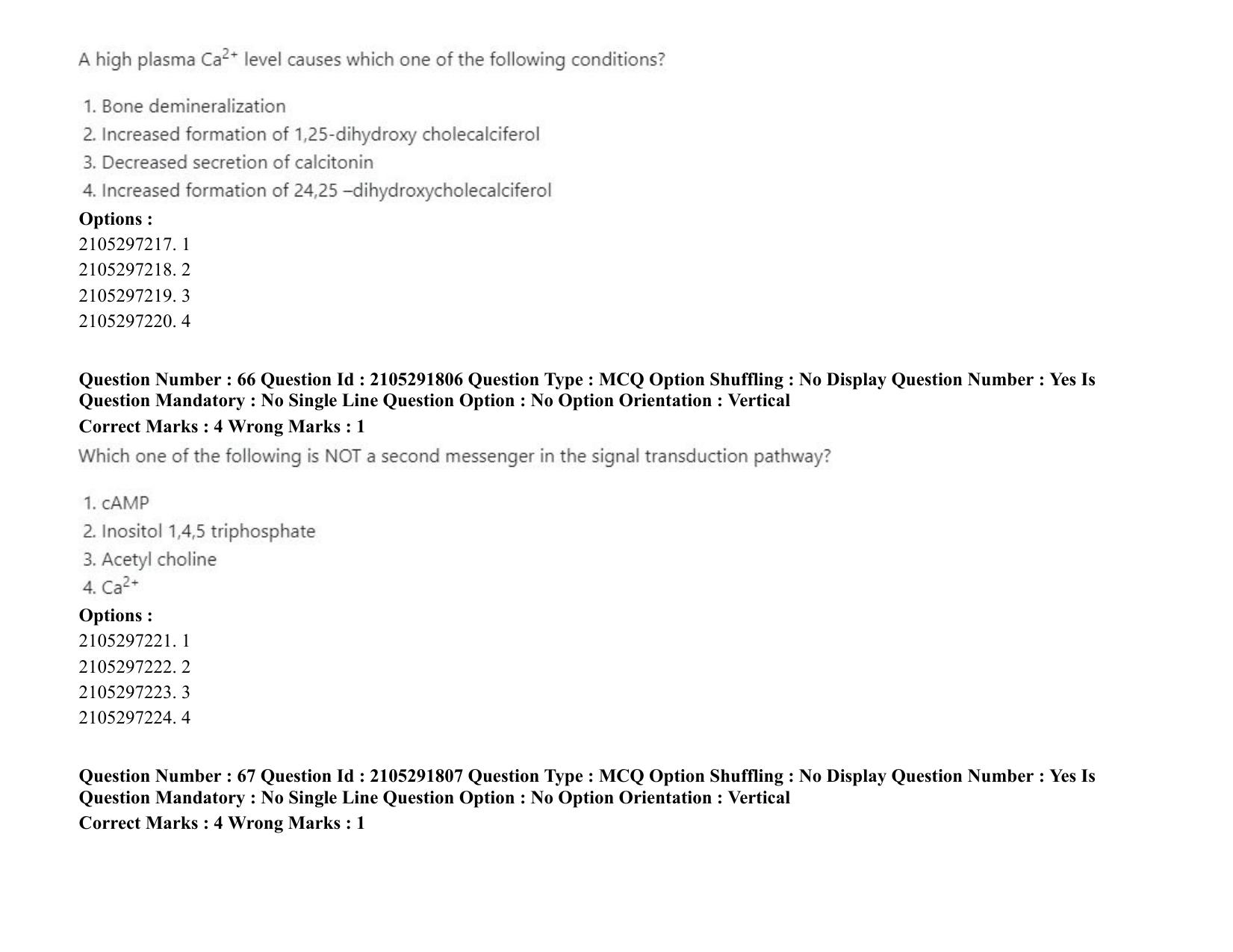 ICAR AIEEA PG 2020 ANIMAL BIOTECHNOLOGY Question Paper - Page 38