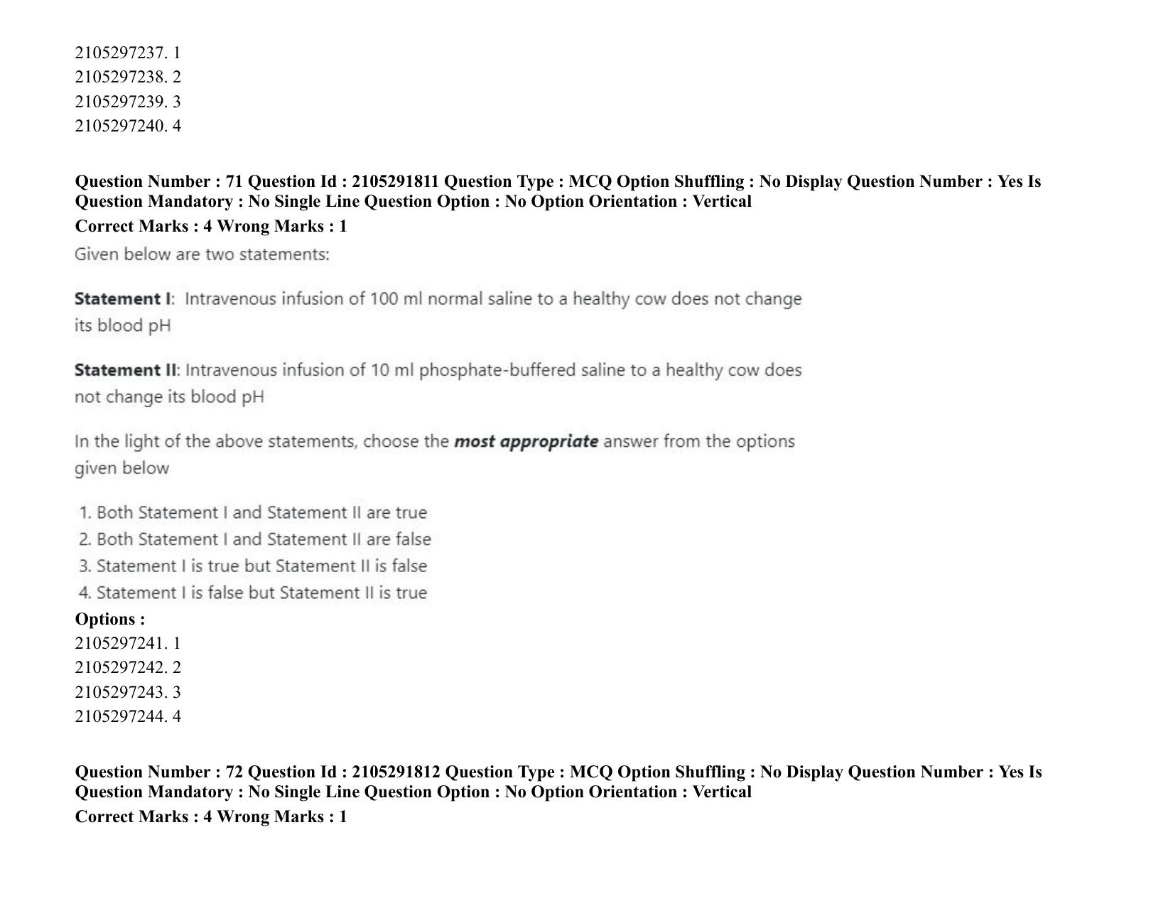 ICAR AIEEA PG 2020 ANIMAL BIOTECHNOLOGY Question Paper - Page 41