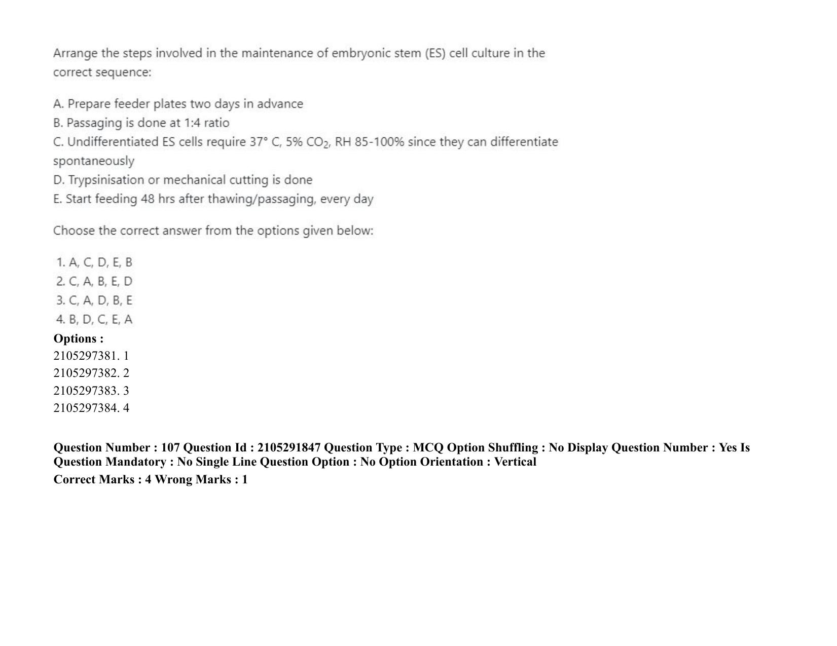 ICAR AIEEA PG 2020 ANIMAL BIOTECHNOLOGY Question Paper - Page 62