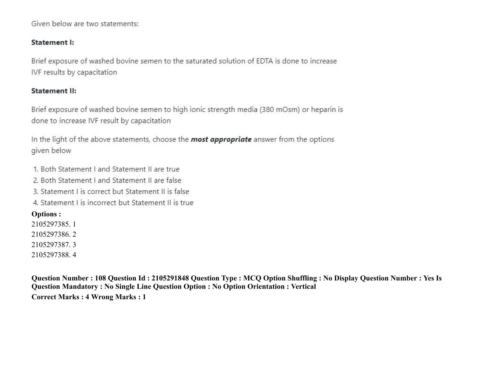 ICAR AIEEA PG 2020 ANIMAL BIOTECHNOLOGY Question Paper - Page 63