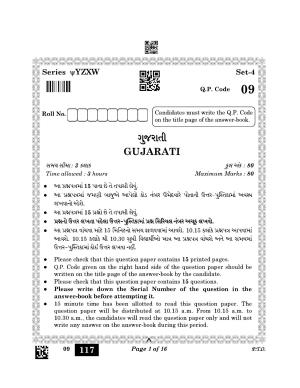 CBSE Class 10 9_Gujarati 2023 Question Paper