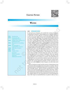 NCERT Book for Class 11 Physics Chapter 15 Waves