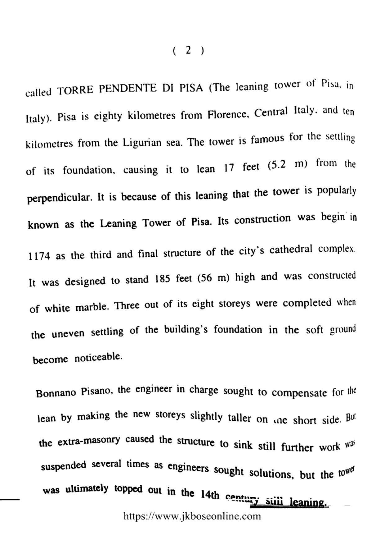JKBOSE Class 12 English 2000-B Question Papers 2020 - Page 2
