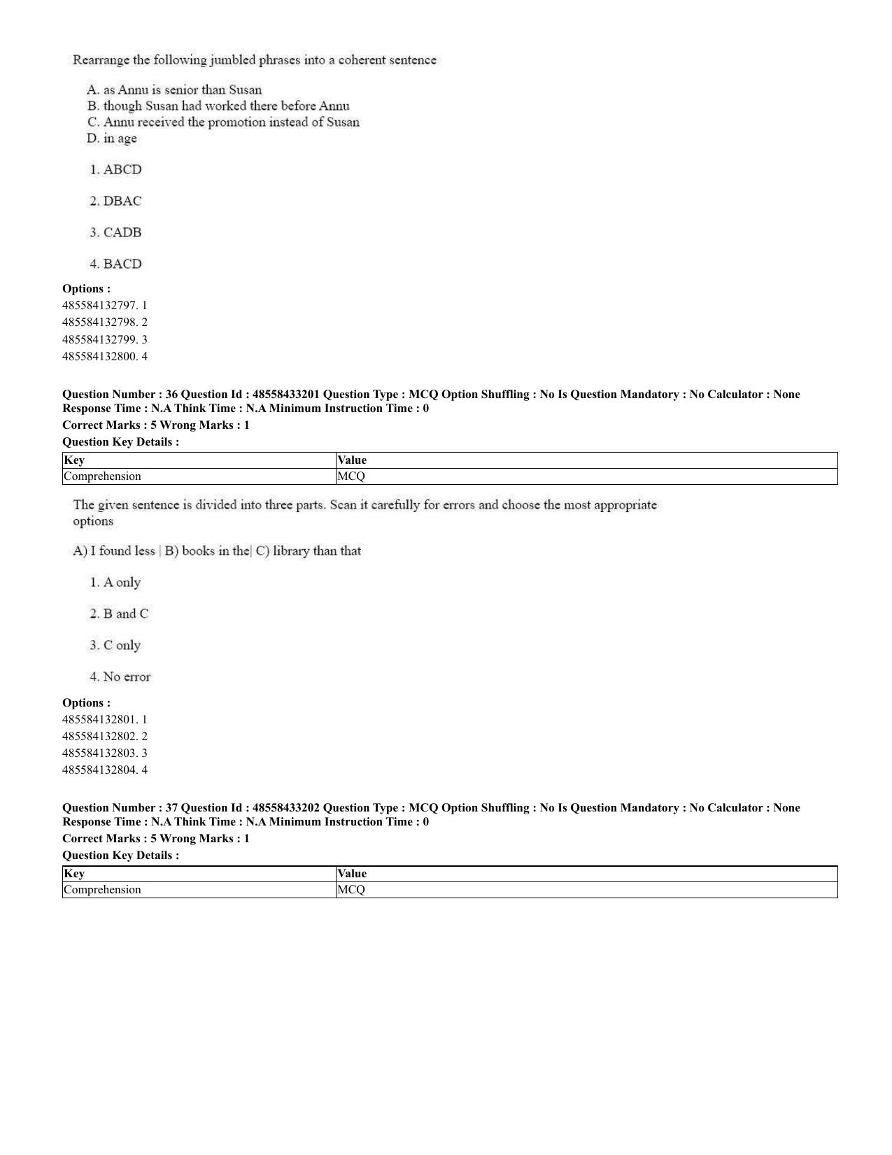 CUET 2023 English Urdu Shift 1 Question Papers - 18 June 2023 - Page 23