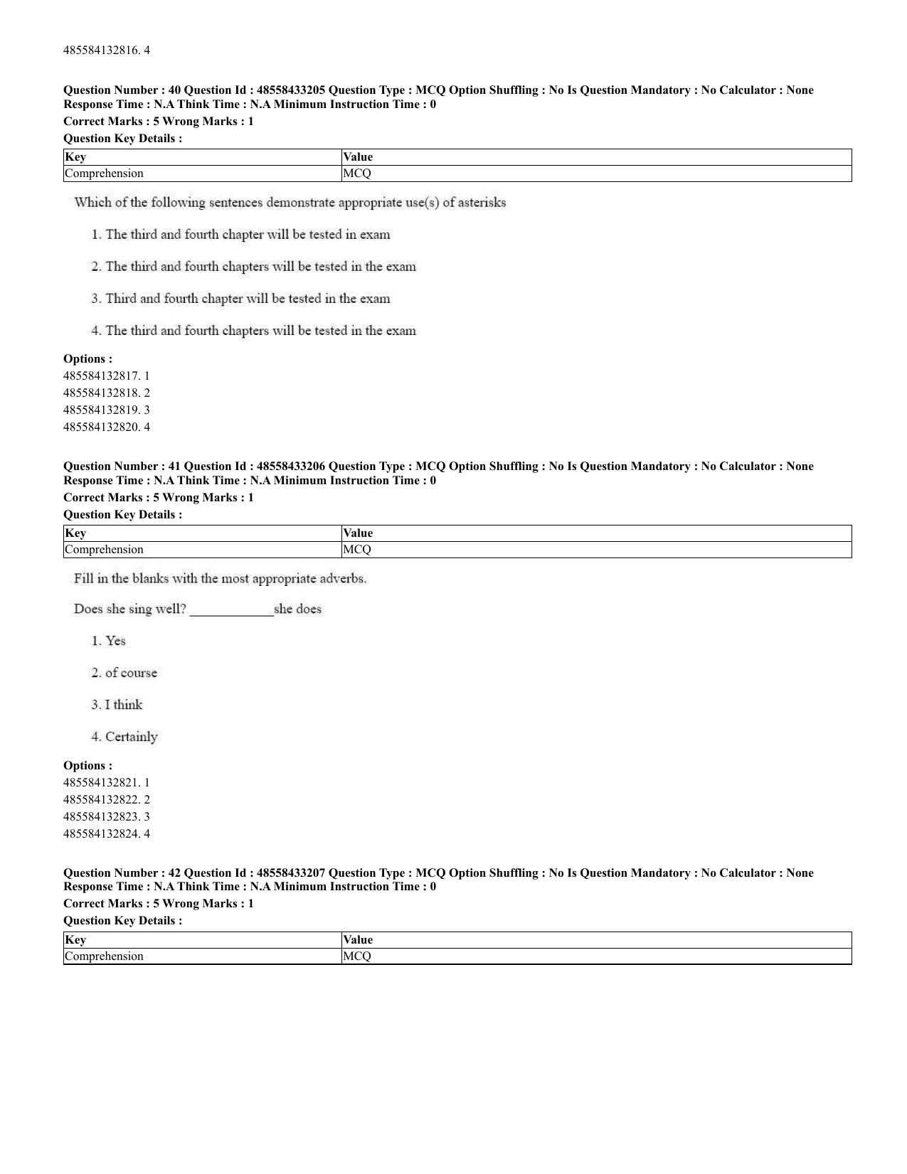 CUET 2023 English Urdu Shift 1 Question Papers - 18 June 2023 - Page 25