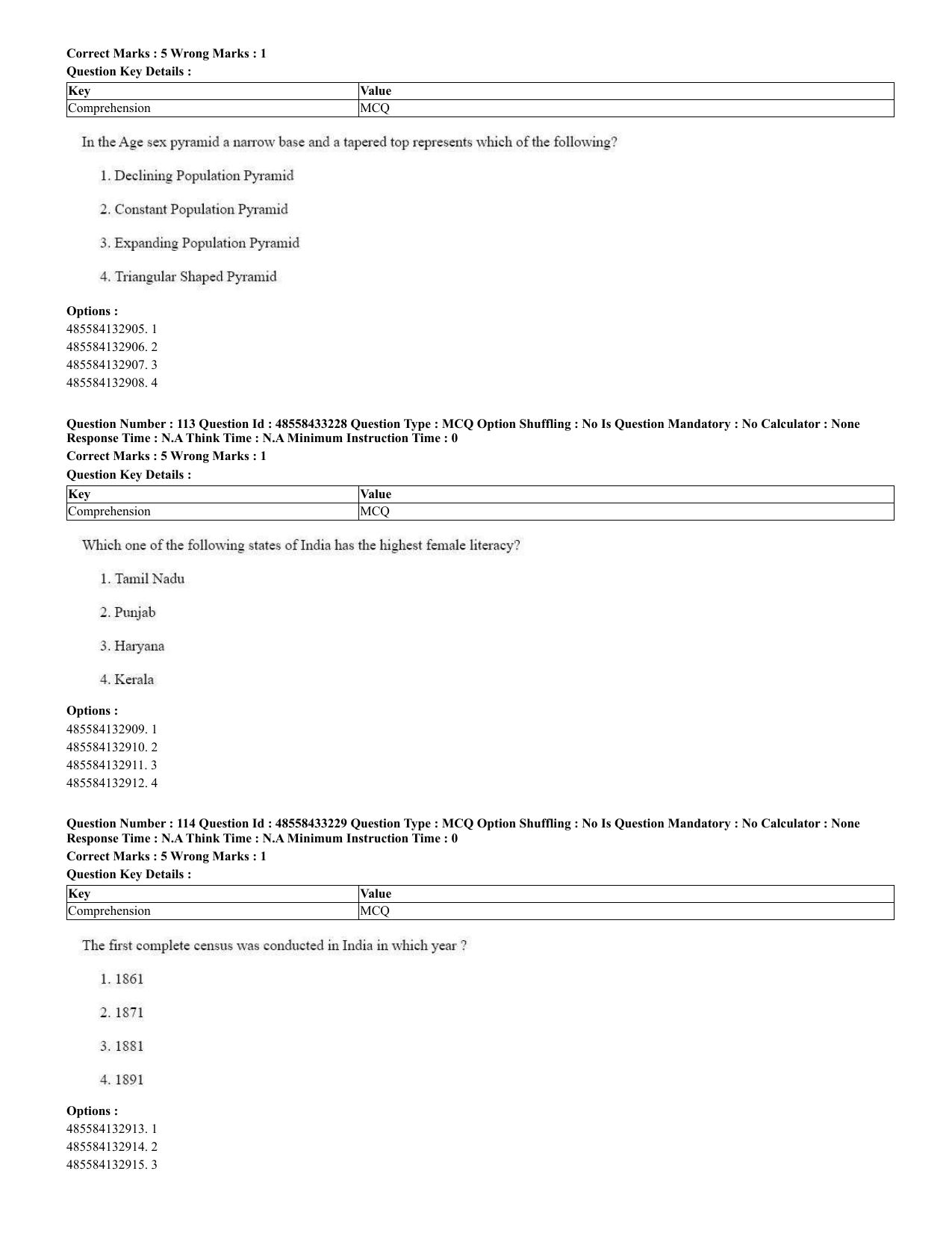 CUET 2023 English Urdu Shift 1 Question Papers - 18 June 2023 - Page 85