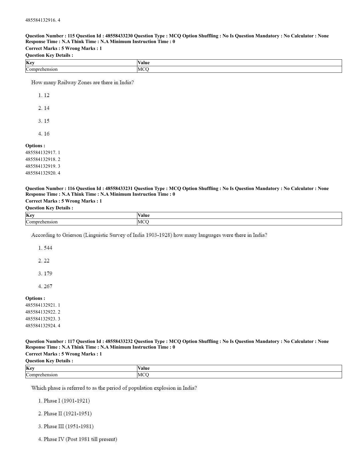 CUET 2023 English Urdu Shift 1 Question Papers - 18 June 2023 - Page 86