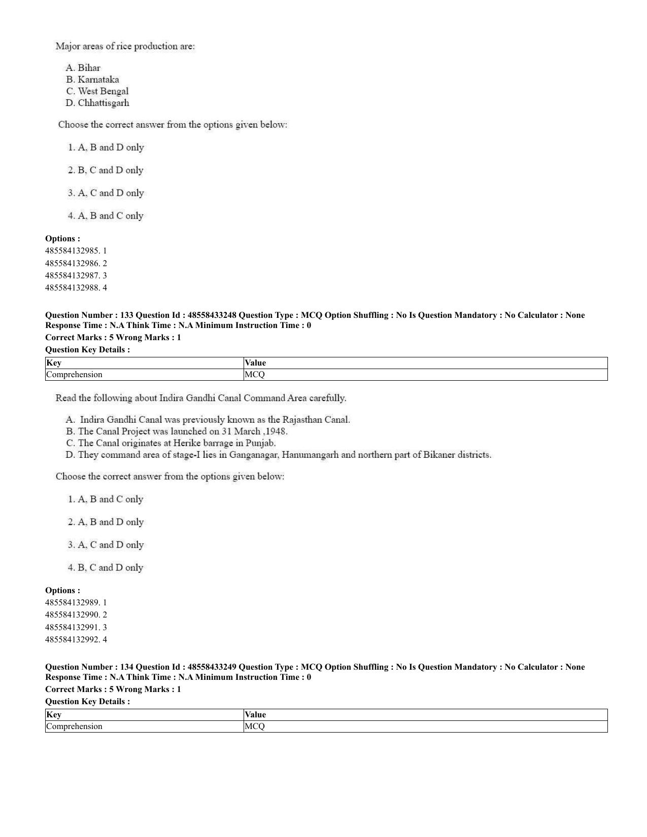 CUET 2023 English Urdu Shift 1 Question Papers - 18 June 2023 - Page 93