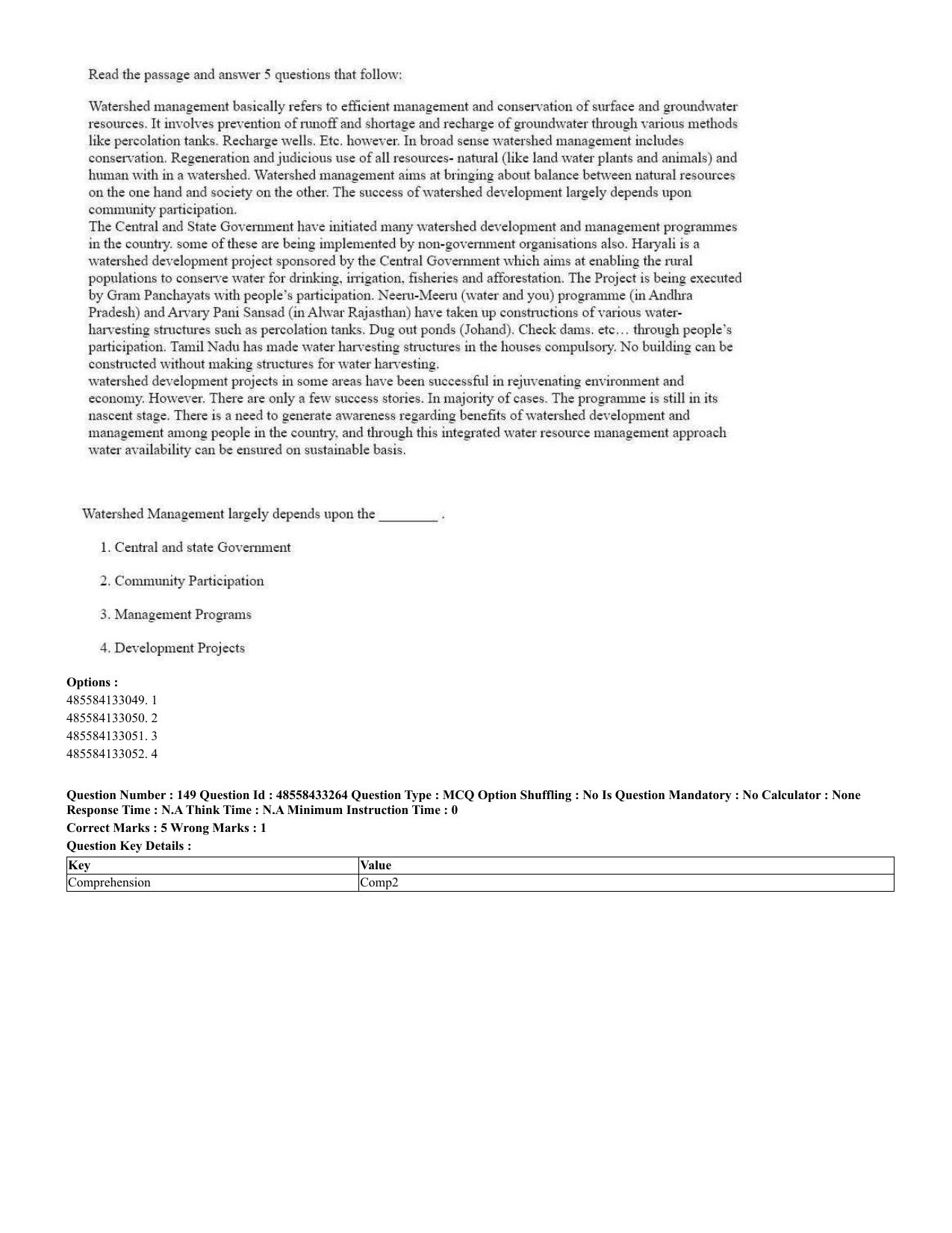CUET 2023 English Urdu Shift 1 Question Papers - 18 June 2023 - Page 103