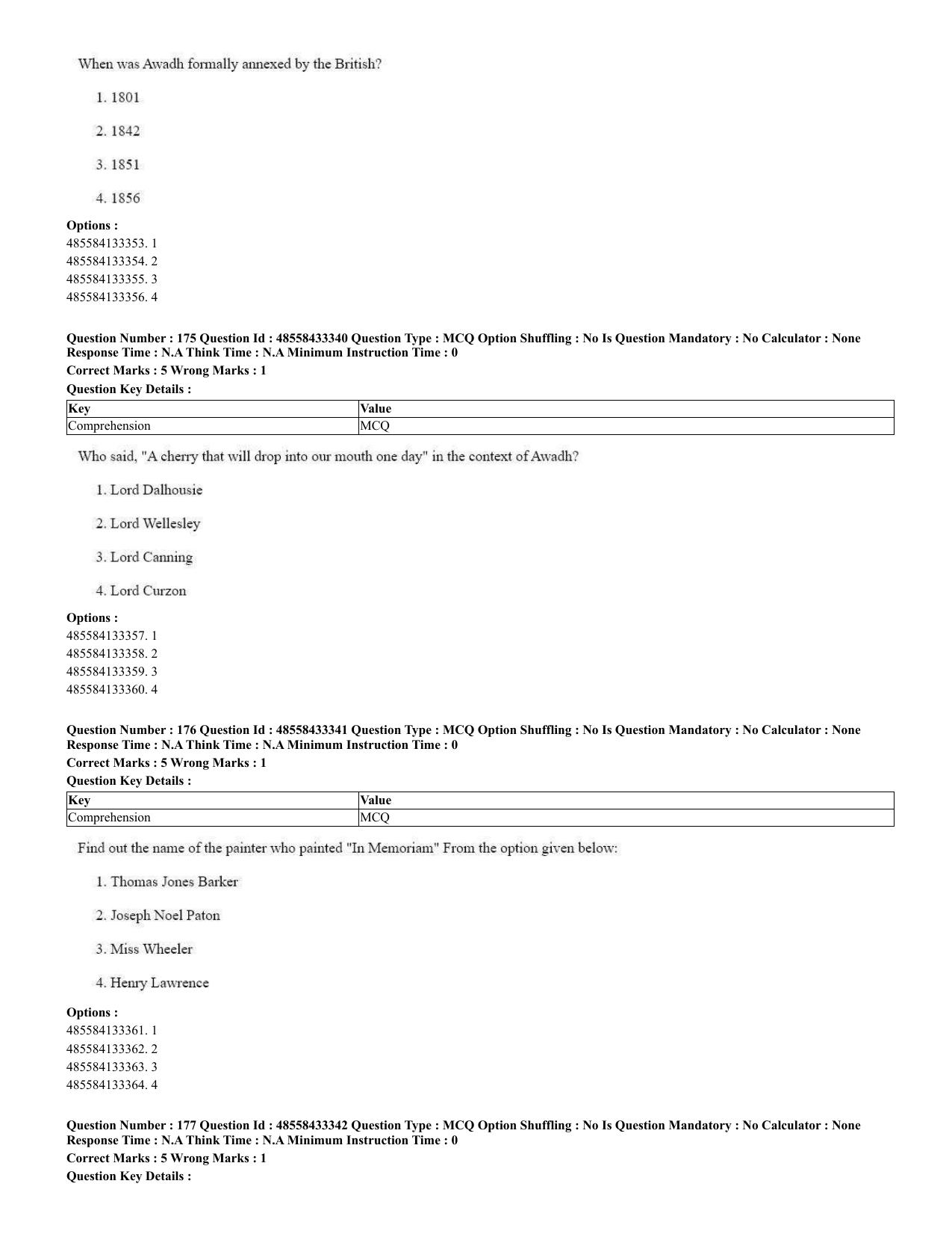 CUET 2023 English Urdu Shift 1 Question Papers - 18 June 2023 - Page 116