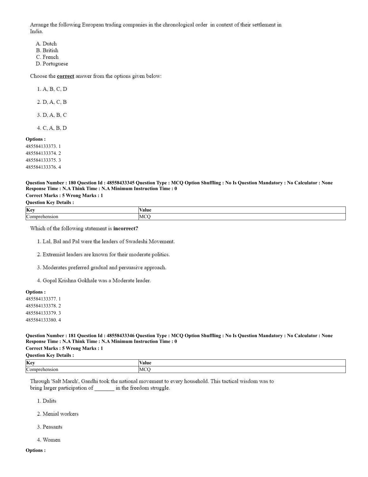 CUET 2023 English Urdu Shift 1 Question Papers - 18 June 2023 - Page 118