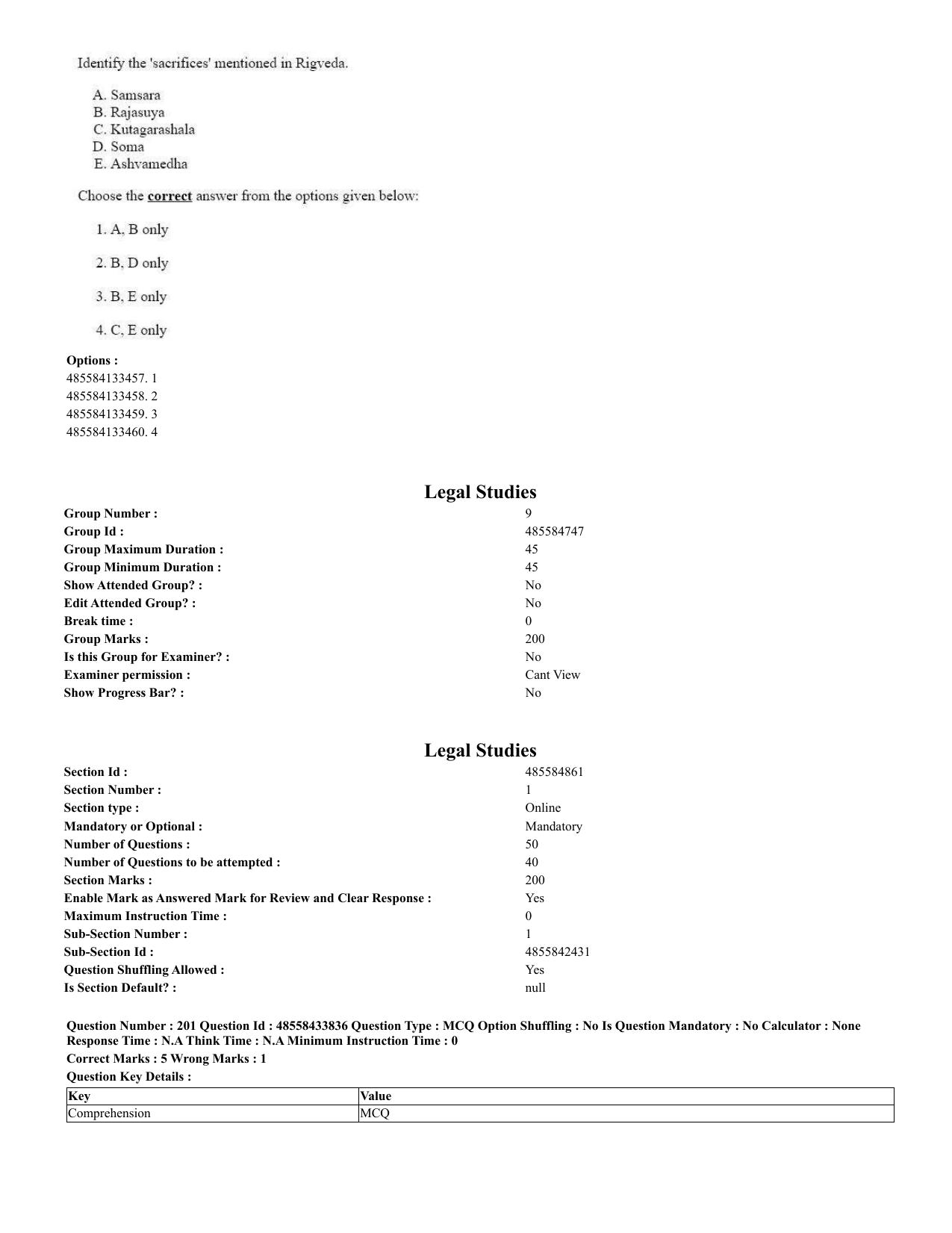 CUET 2023 English Urdu Shift 1 Question Papers - 18 June 2023 - Page 128