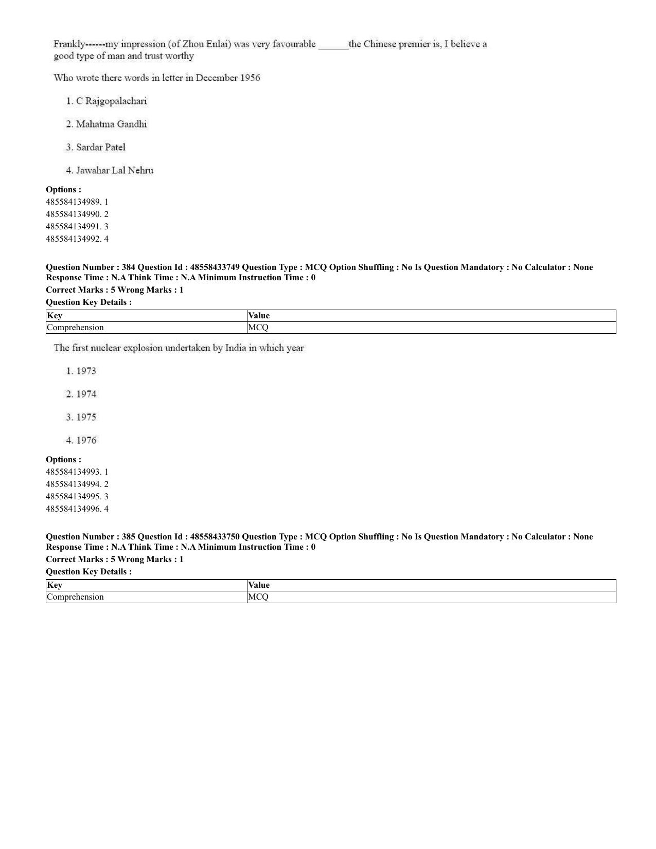CUET 2023 English Urdu Shift 1 Question Papers - 18 June 2023 - Page 289