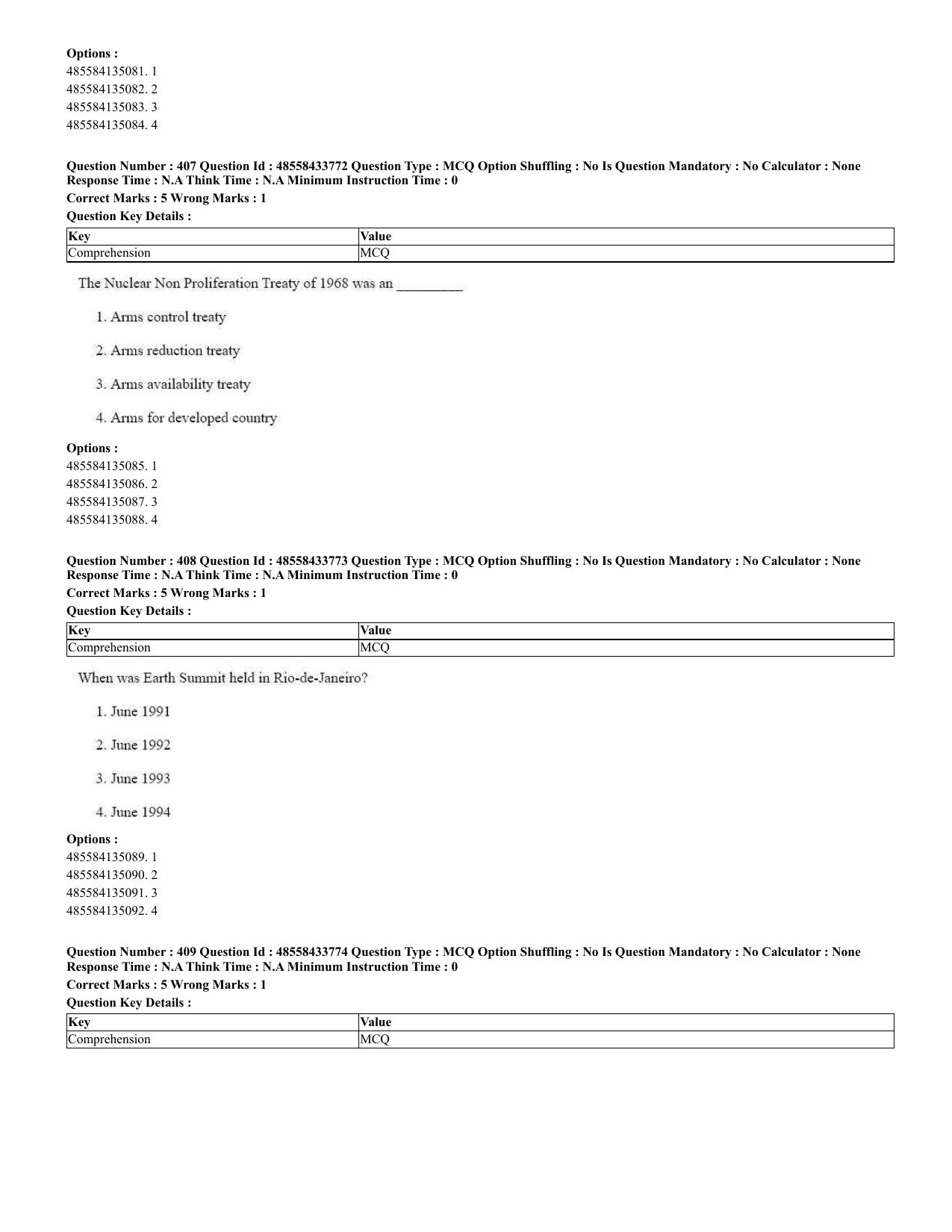 CUET 2023 English Urdu Shift 1 Question Papers - 18 June 2023 - Page 298