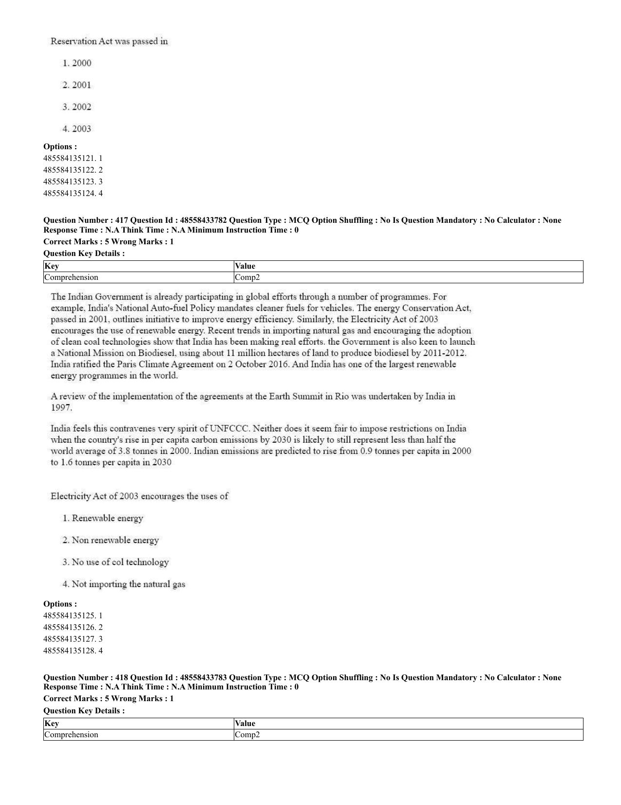 CUET 2023 English Urdu Shift 1 Question Papers - 18 June 2023 - Page 303
