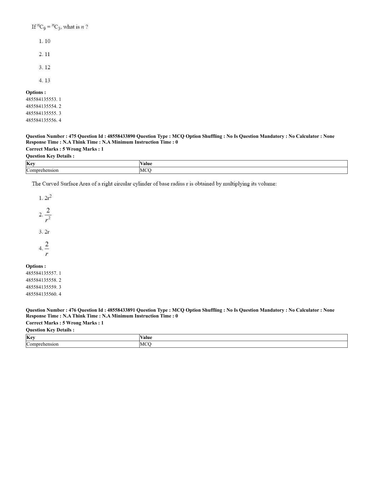 CUET 2023 English Urdu Shift 1 Question Papers - 18 June 2023 - Page 332