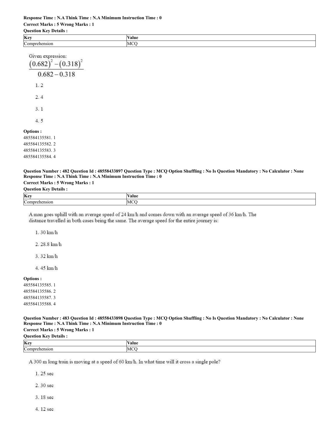 CUET 2023 English Urdu Shift 1 Question Papers - 18 June 2023 - Page 335