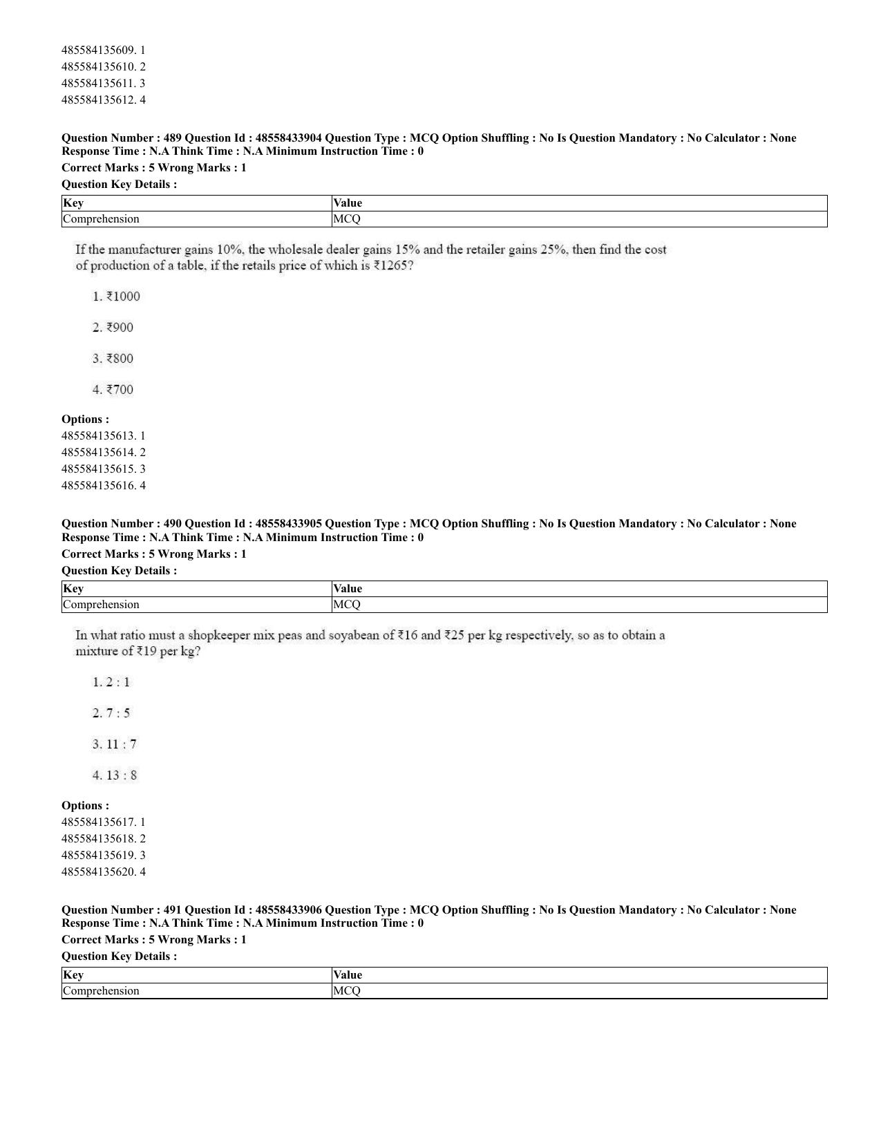 CUET 2023 English Urdu Shift 1 Question Papers - 18 June 2023 - Page 338
