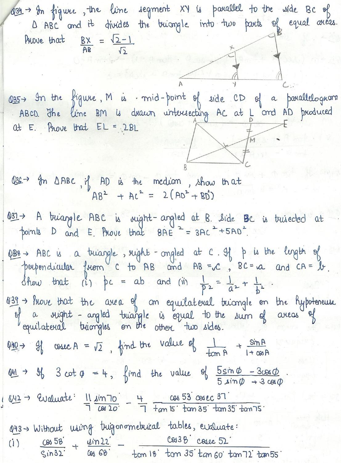 CBSE Worksheets for Class 10 Maths SA2 Assignment 3 - Page 5