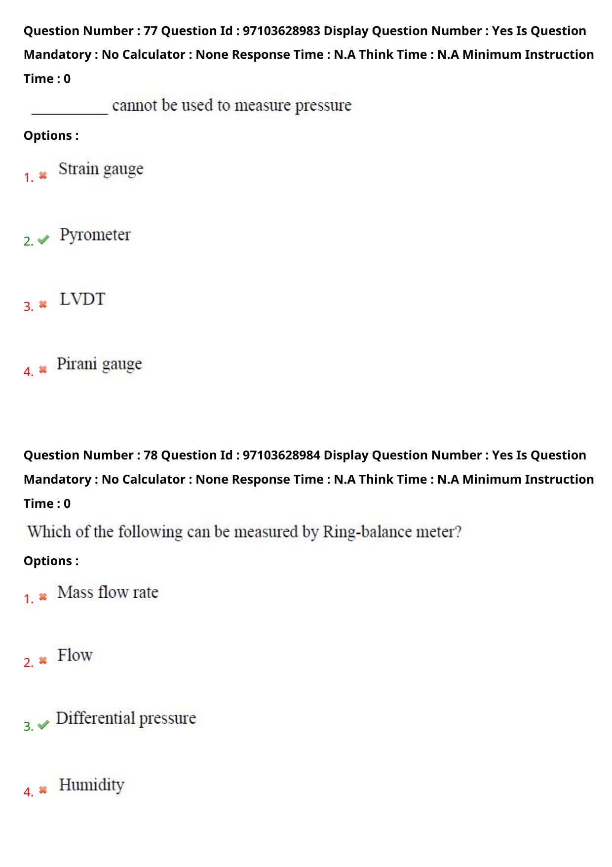 AP RCET 2024 Electronics and Instrumentation Question Paper - Page 50