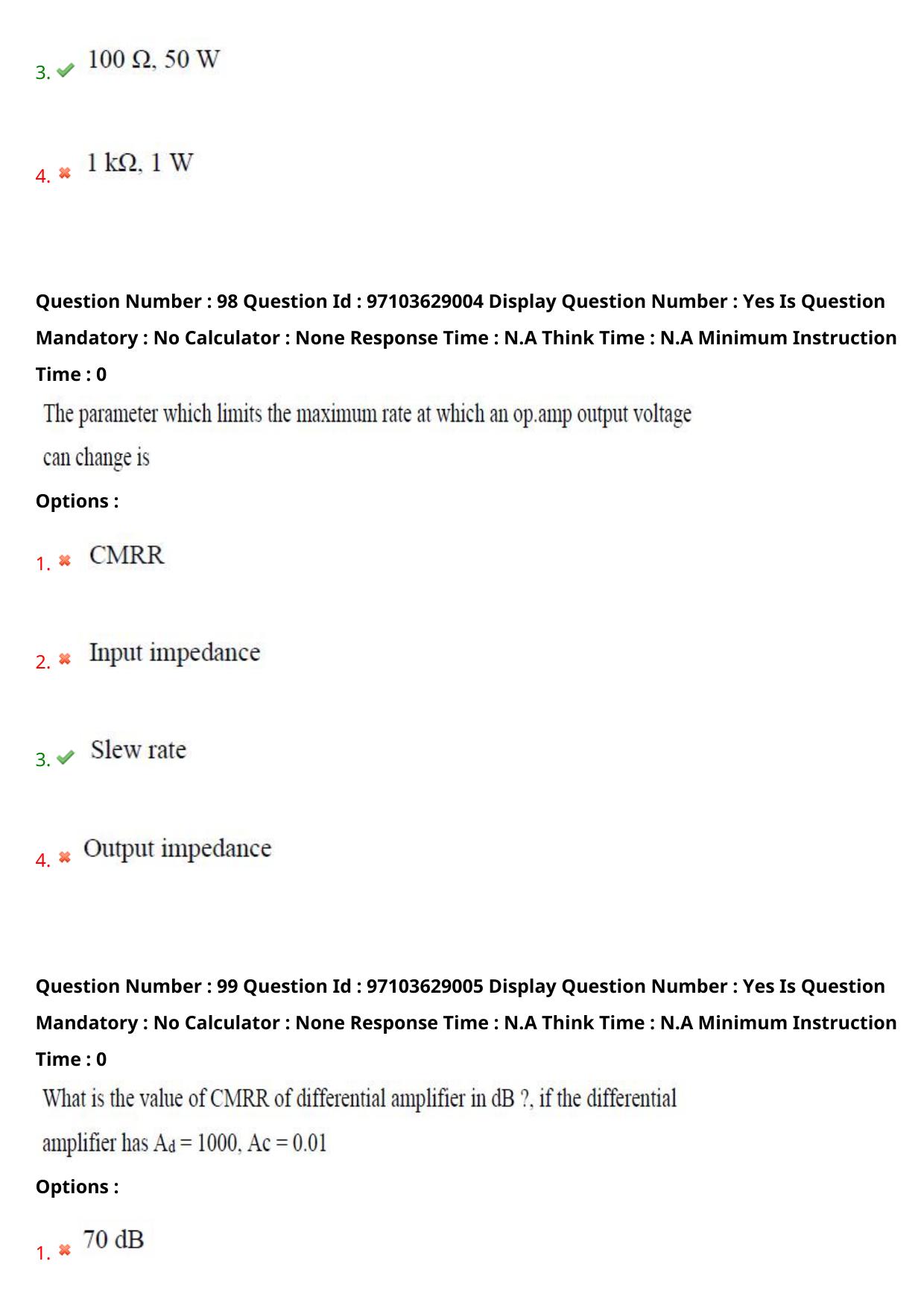 AP RCET 2024 Electronics and Instrumentation Question Paper - Page 61