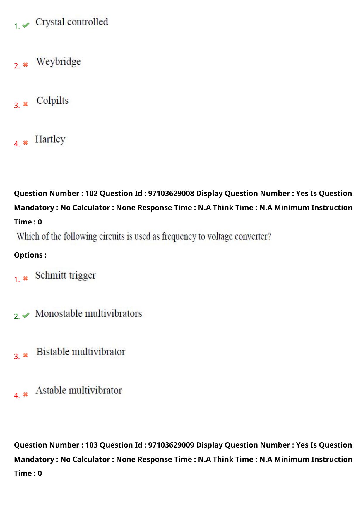 AP RCET 2024 Electronics and Instrumentation Question Paper - Page 63