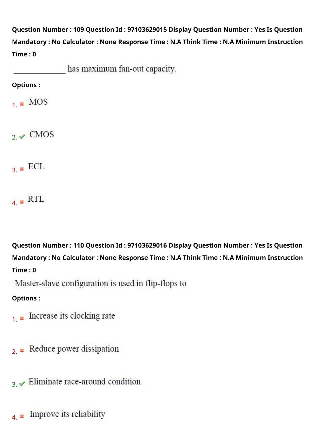AP RCET 2024 Electronics and Instrumentation Question Paper - Page 67
