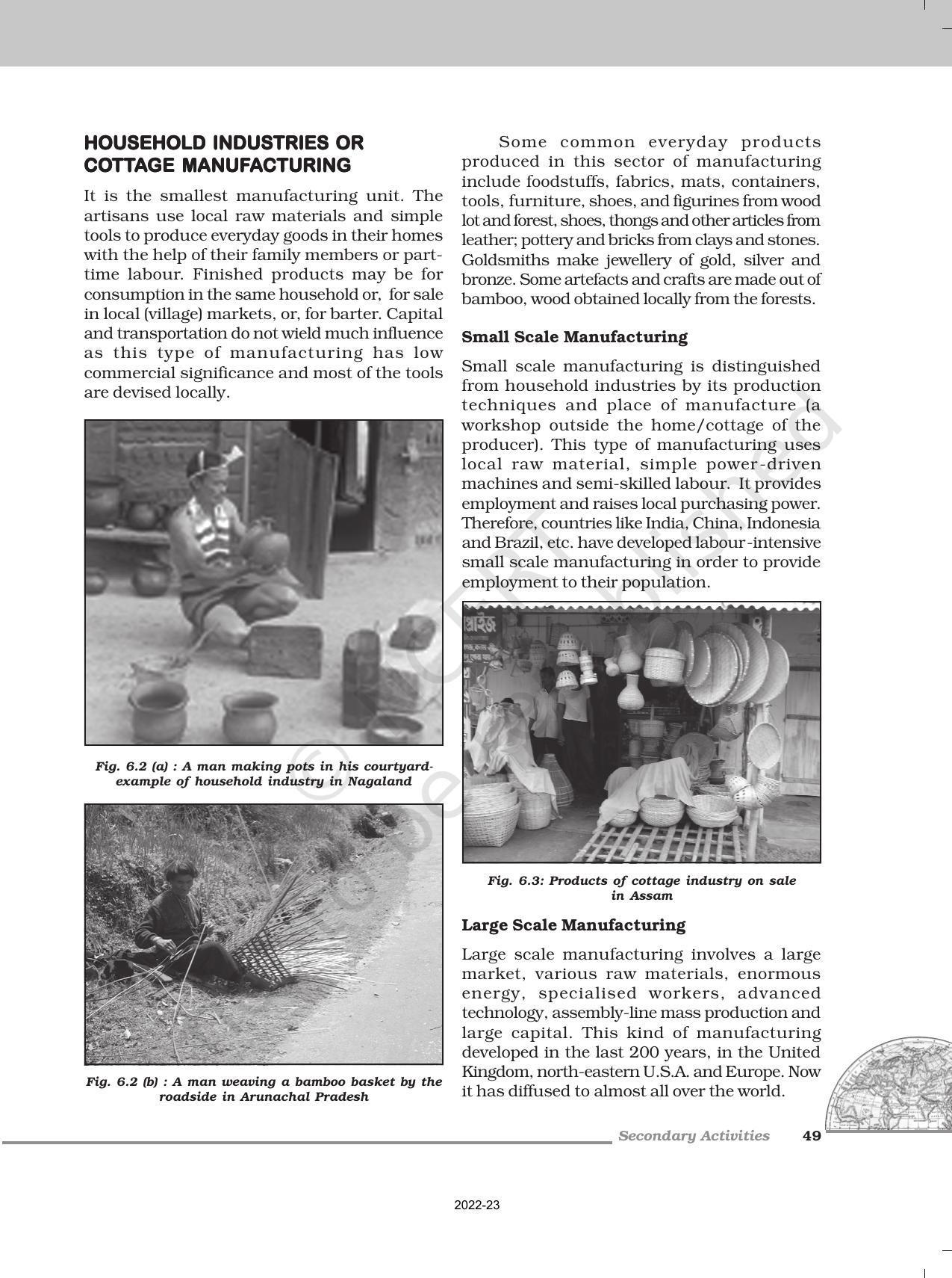 NCERT Book for Class 12 Geography (Part-1) Chapter 6 Secondary Activities - Page 5