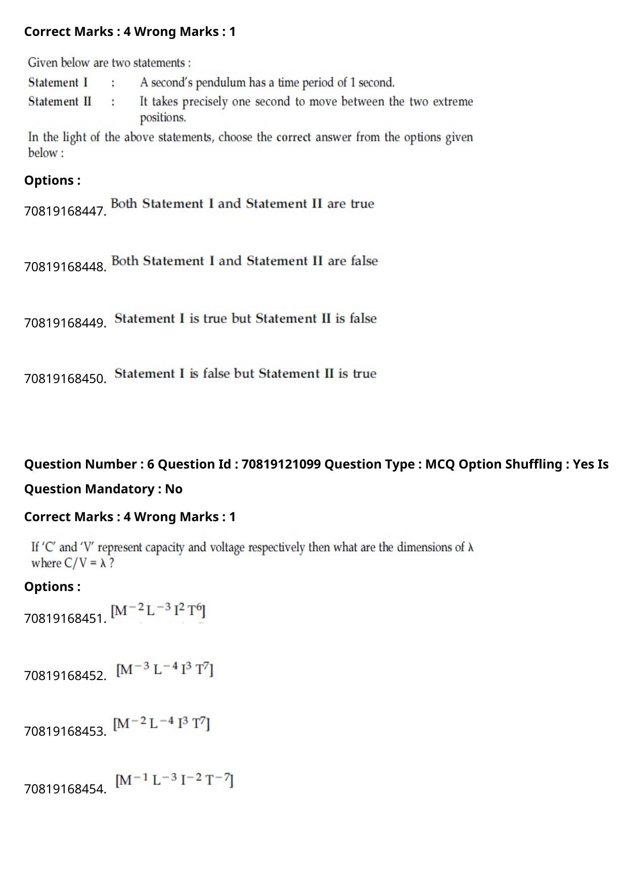 JEE Mains 2021: BTech English (Shift 2) 26-02-2021 Question Paper - Page 5