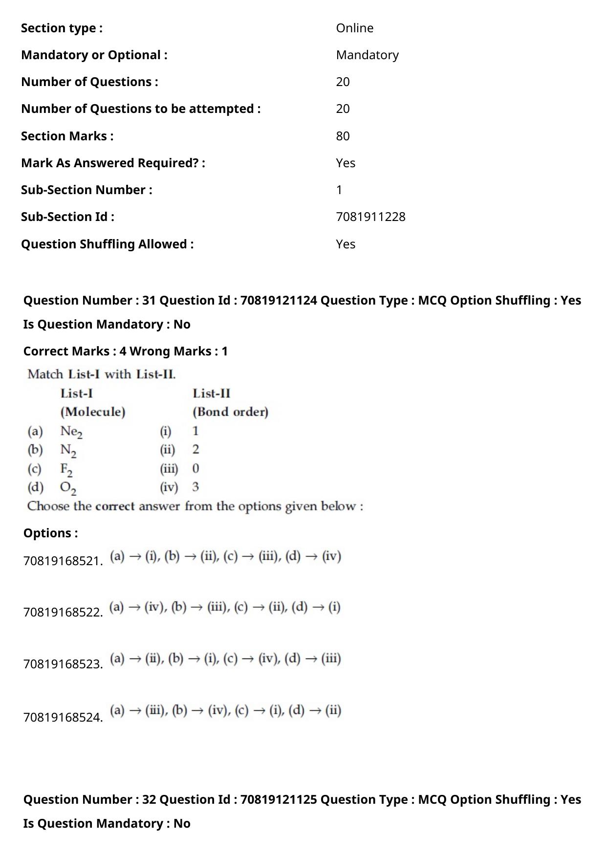 JEE Mains 2021: BTech English (Shift 2) 26-02-2021 Question Paper - Page 20