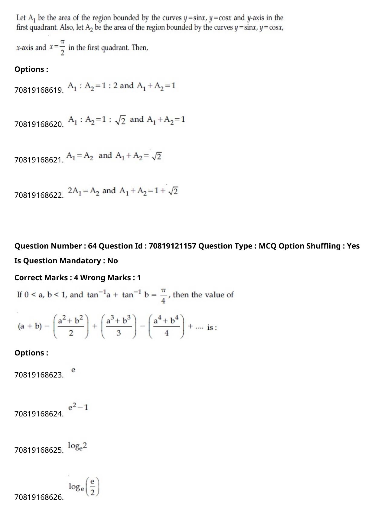 JEE Mains 2021: BTech English (Shift 2) 26-02-2021 Question Paper - Page 39