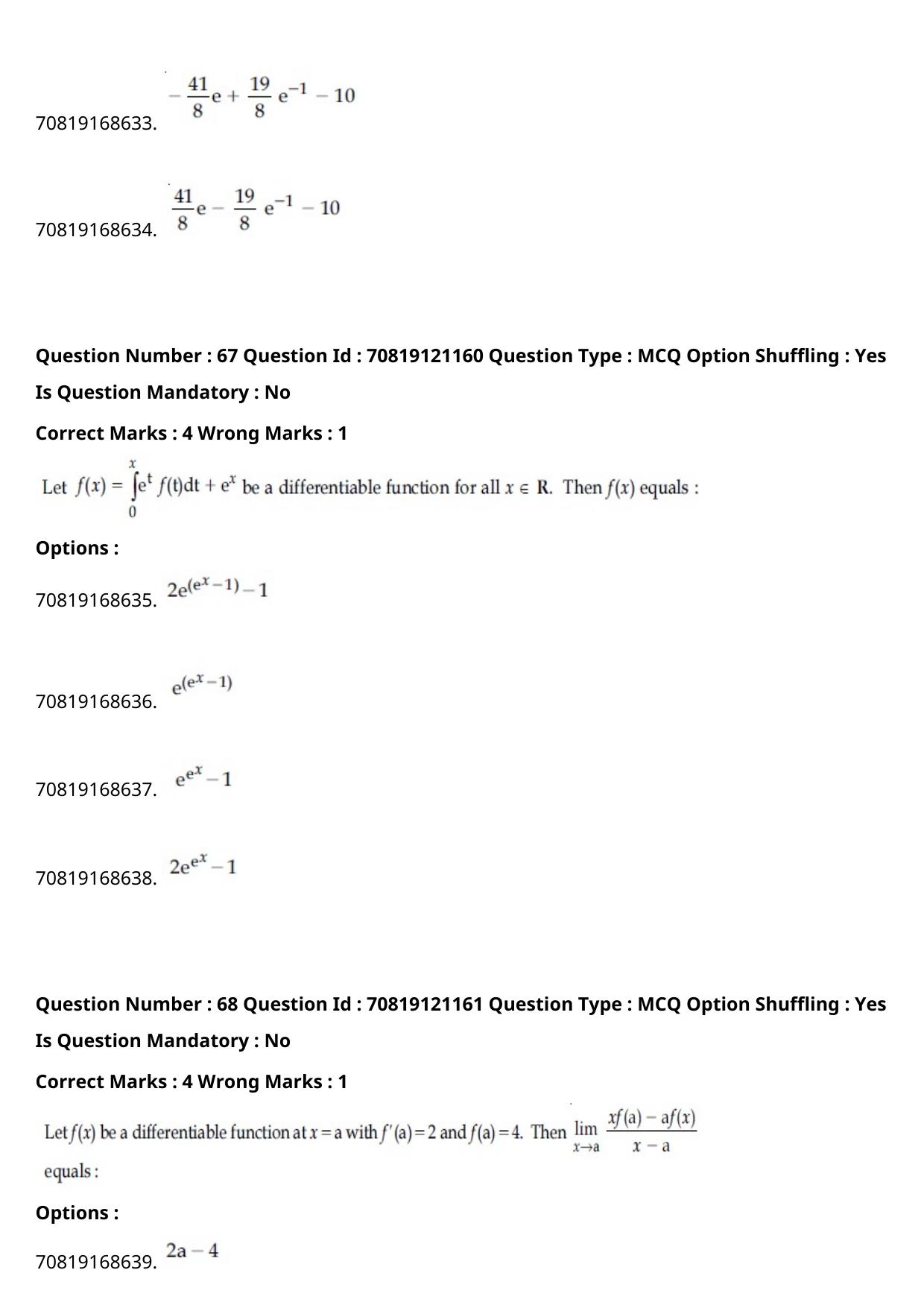 JEE Mains 2021: BTech English (Shift 2) 26-02-2021 Question Paper - Page 41