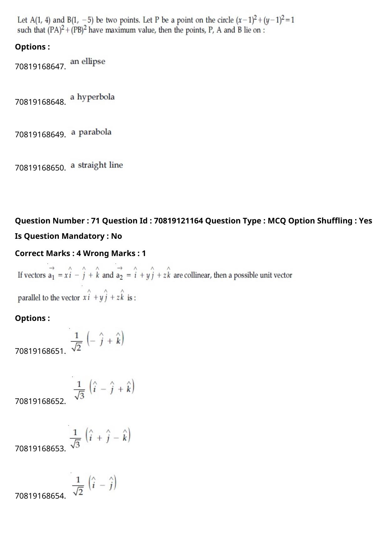 JEE Mains 2021: BTech English (Shift 2) 26-02-2021 Question Paper - Page 43