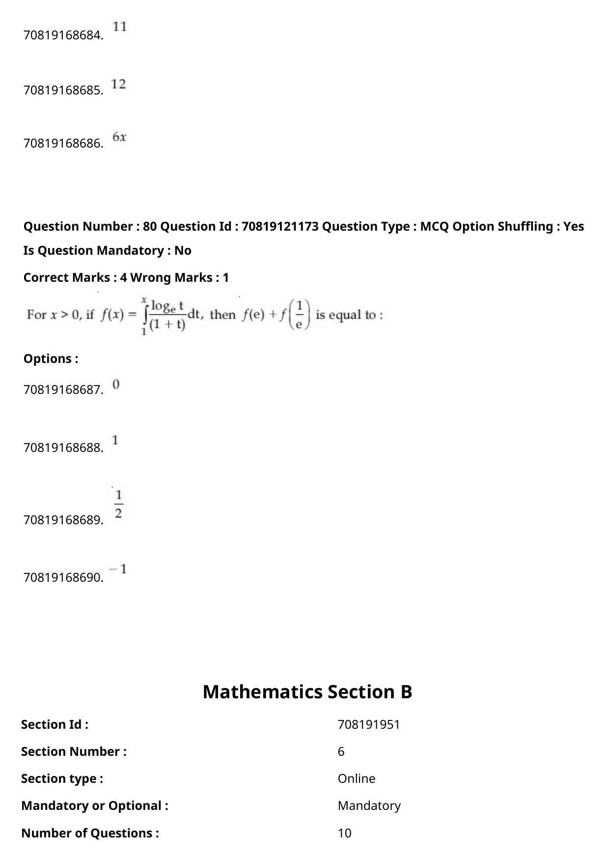 JEE Mains 2021: BTech English (Shift 2) 26-02-2021 Question Paper - Page 48