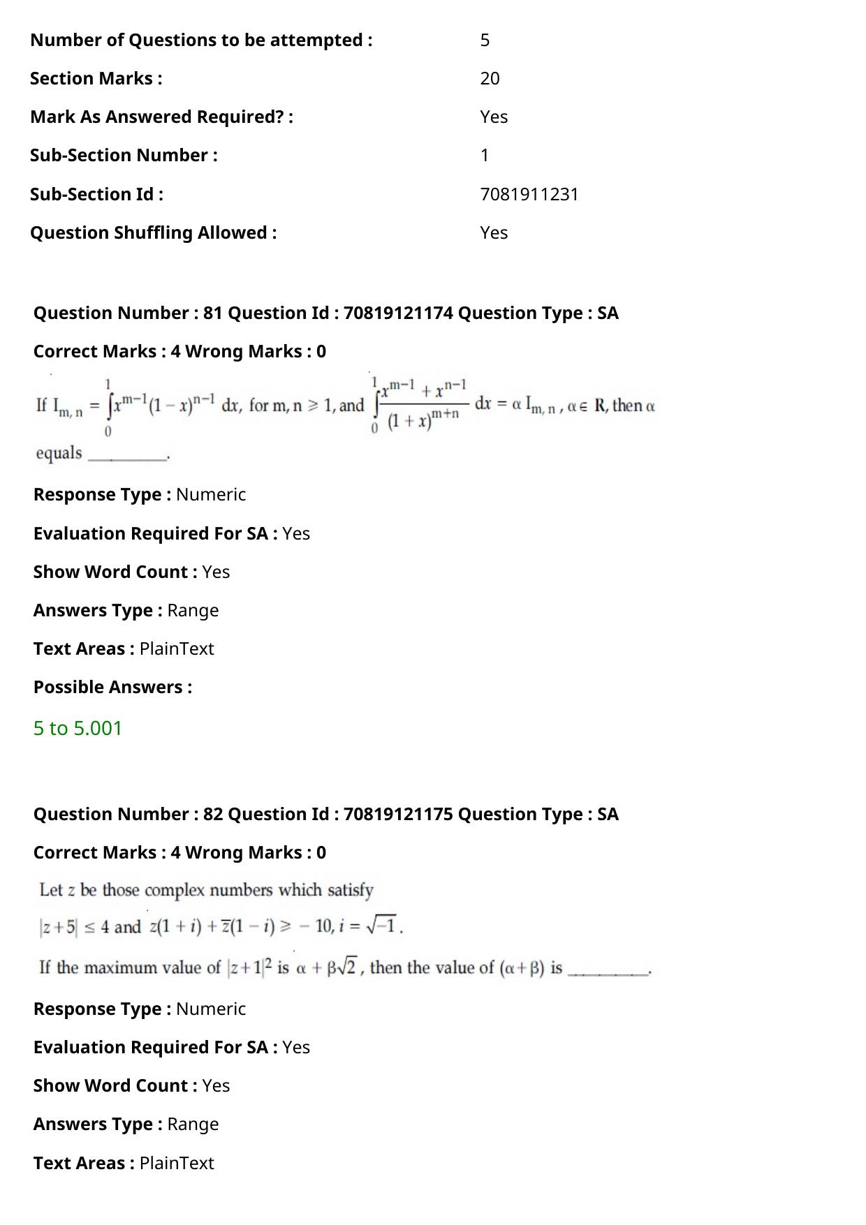 JEE Mains 2021: BTech English (Shift 2) 26-02-2021 Question Paper - Page 49