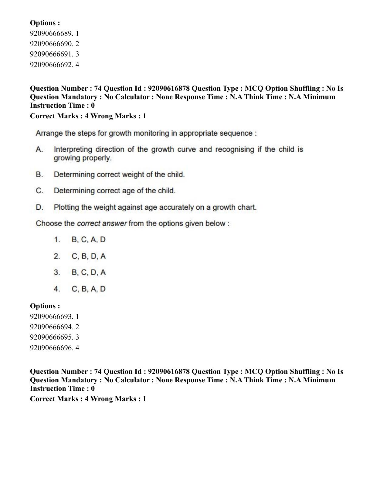 CUET PG 2023: HUQP11 – Home Science(ENG)-shift 1 (14-06-2023) Question Paper - Page 68
