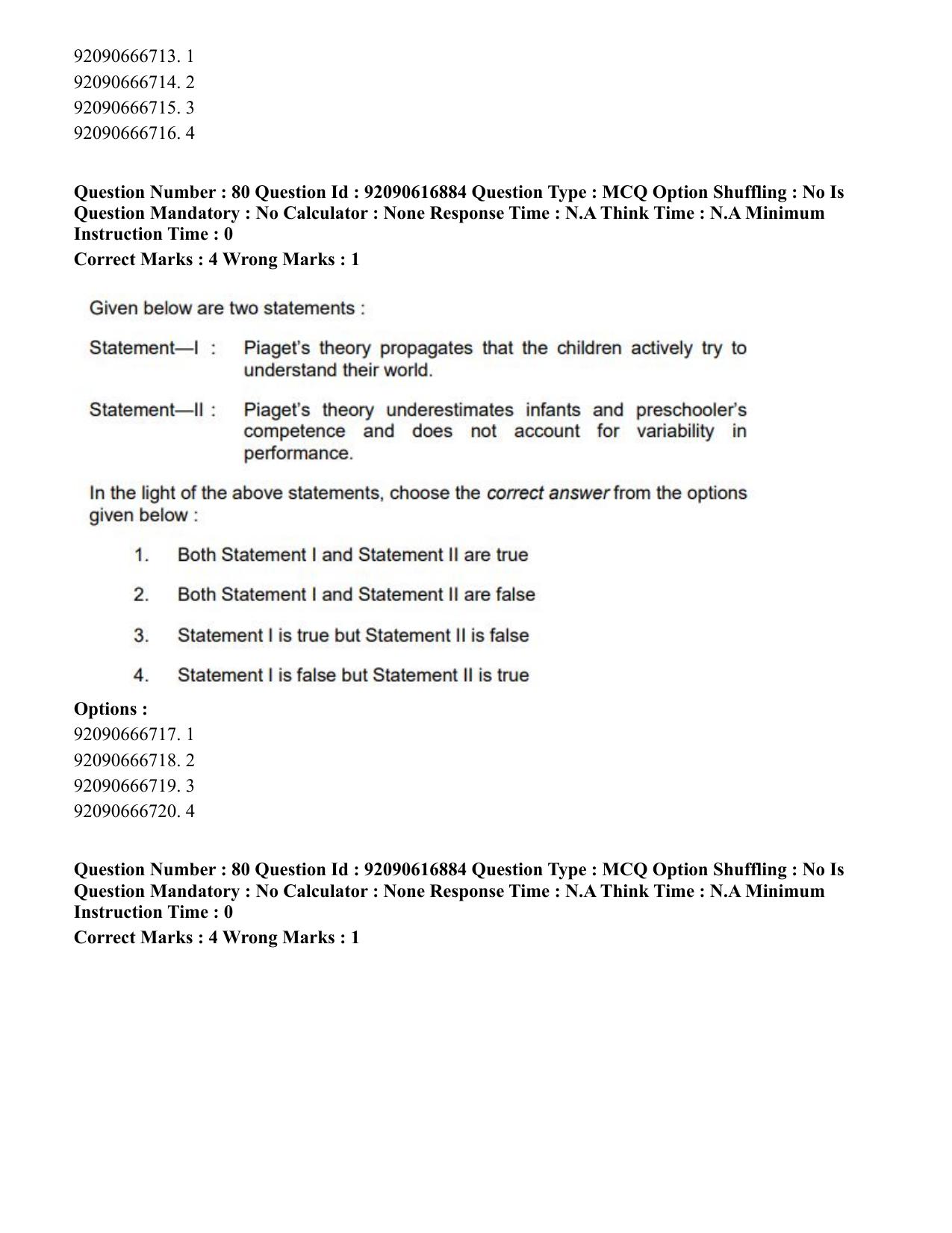 CUET PG 2023: HUQP11 – Home Science(ENG)-shift 1 (14-06-2023) Question Paper - Page 76