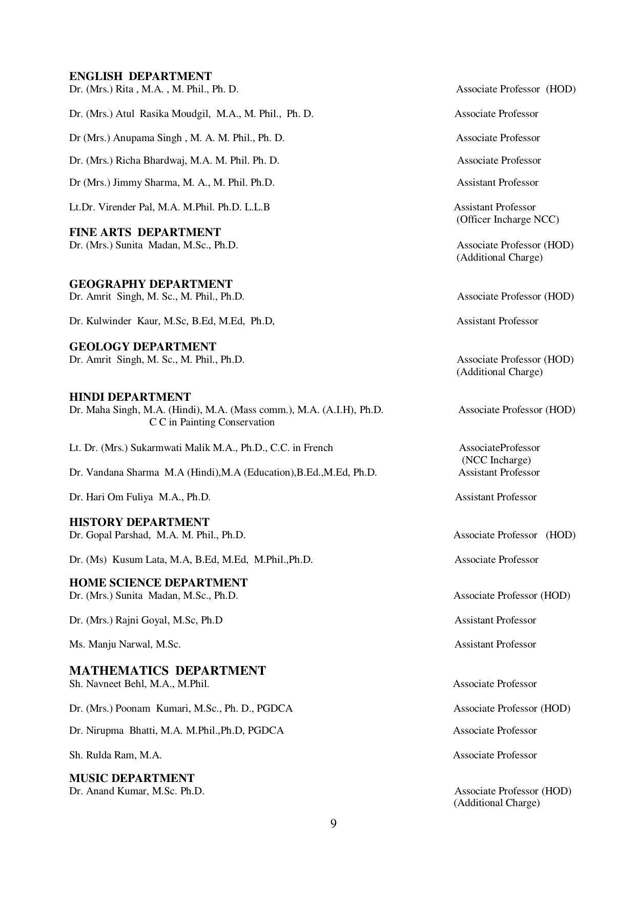 Kurukshetra University, Kurukshetra 2021-22 (Prospectus) - Page 9