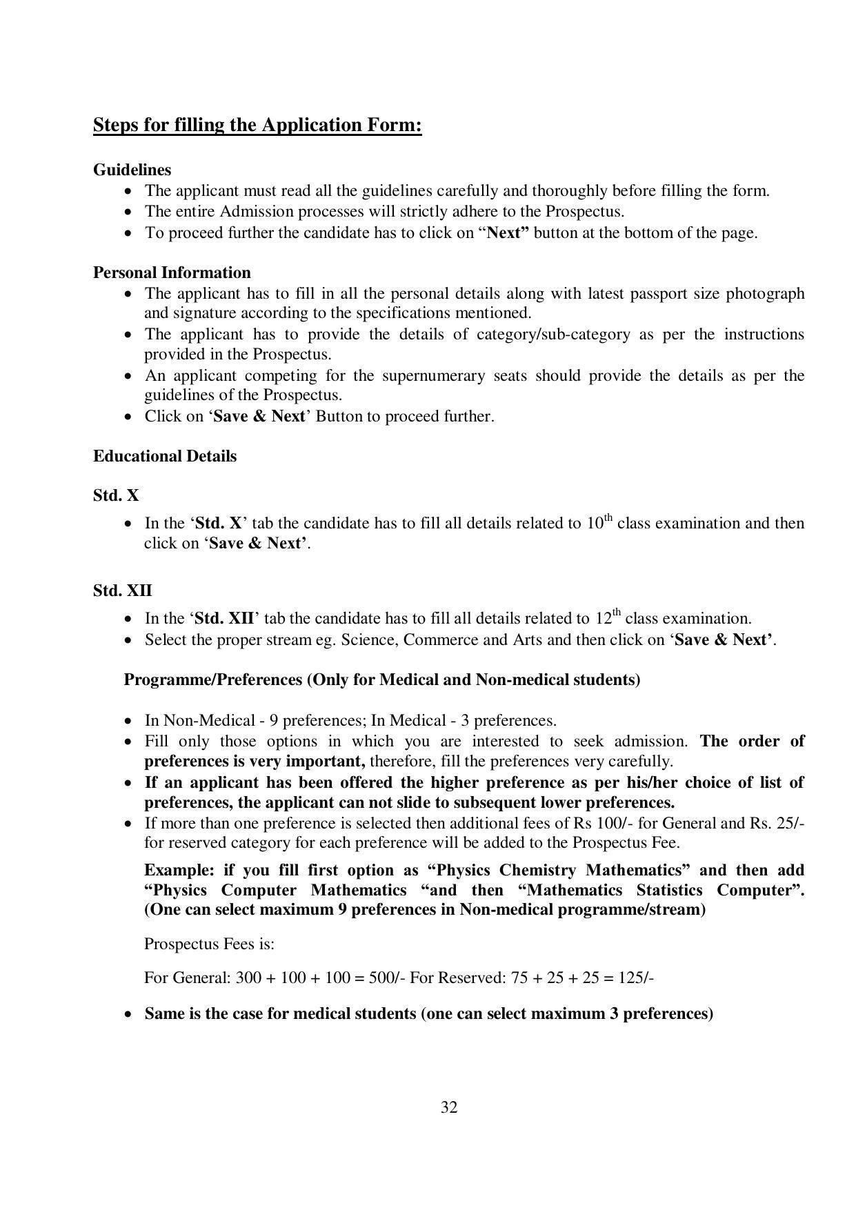 Kurukshetra University, Kurukshetra 2021-22 (Prospectus) - Page 32