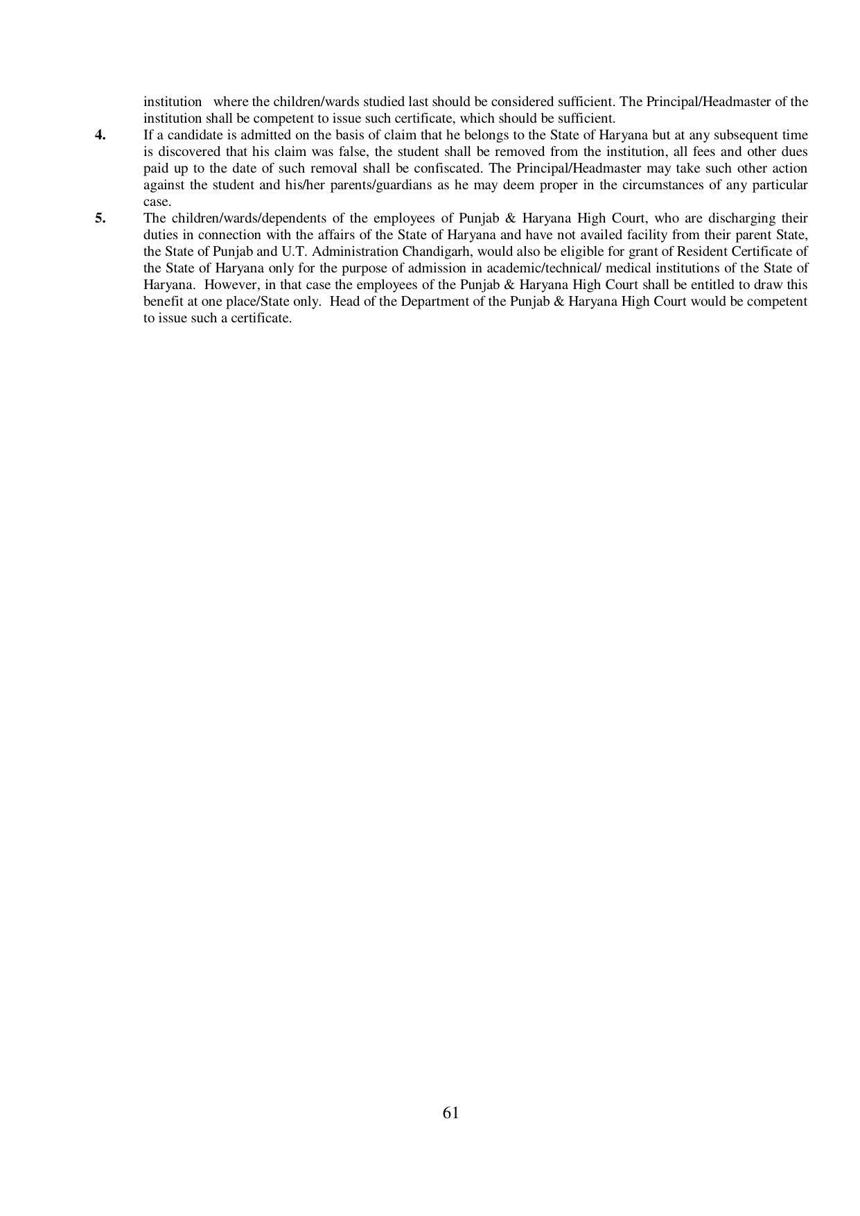Kurukshetra University, Kurukshetra 2021-22 (Prospectus) - Page 61