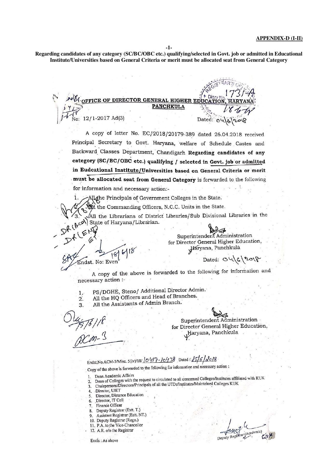 Kurukshetra University, Kurukshetra 2021-22 (Prospectus) - Page 65