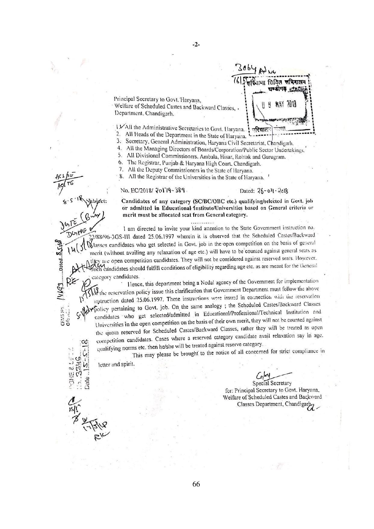 Kurukshetra University, Kurukshetra 2021-22 (Prospectus) - Page 66
