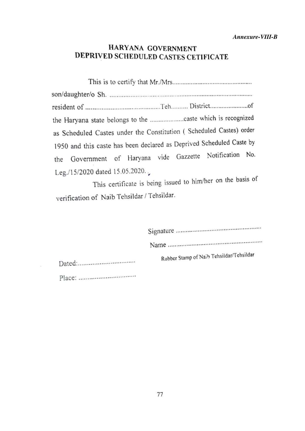 Kurukshetra University, Kurukshetra 2021-22 (Prospectus) - Page 77