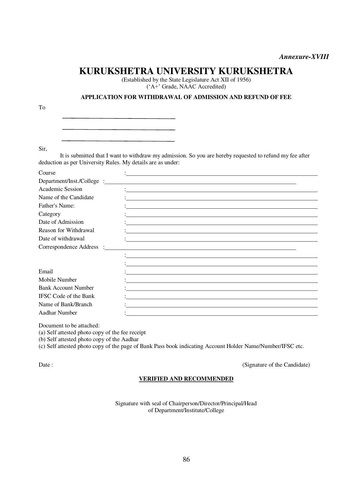 Kurukshetra University, Kurukshetra 2021-22 (Prospectus) - Page 86