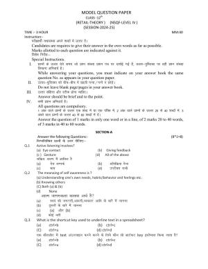 HPBOSE Class 12th Retail Sample Question Papers 2025