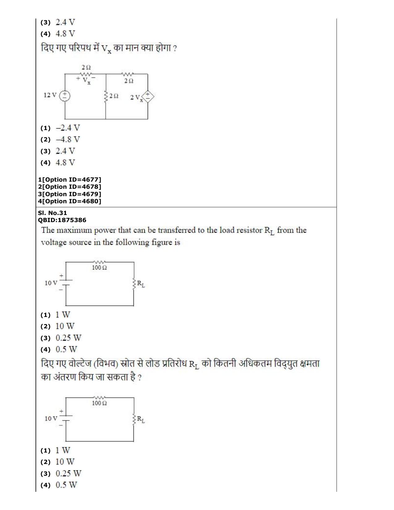 CUET (PG) 2022: PGQP-52 Electronics Design and Technology (2-09-2022) Question Paper - Page 20
