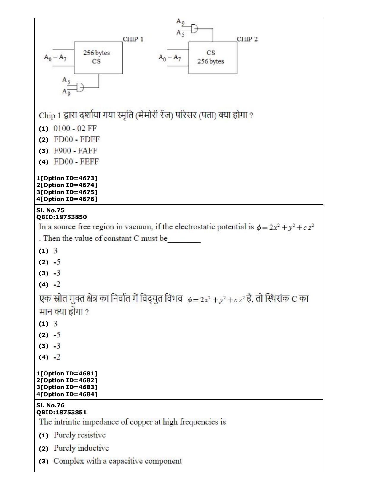 CUET (PG) 2022: PGQP-52 Electronics Design and Technology (2-09-2022) Question Paper - Page 53