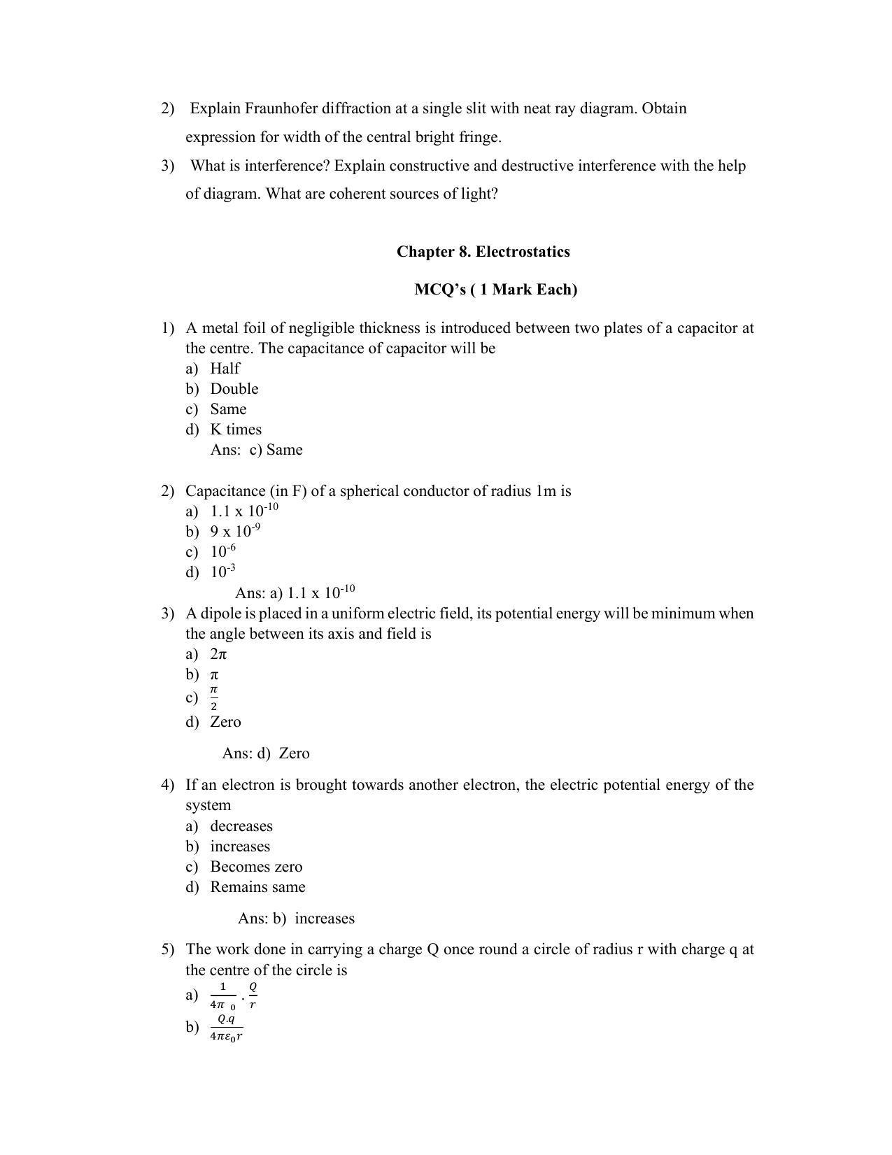 Maharashtra Board Class 12 	Physics Sample Papers - Page 24