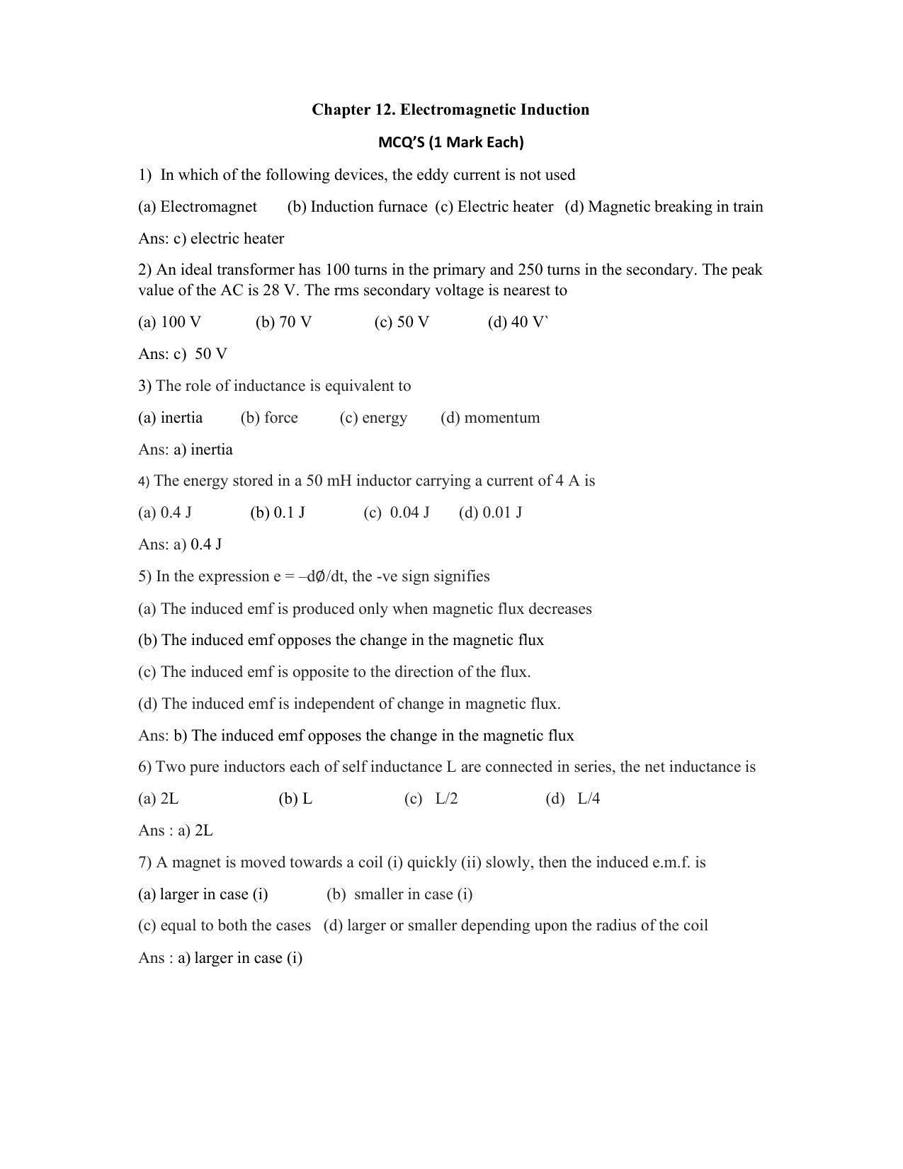 Maharashtra Board Class 12 	Physics Sample Papers - Page 37